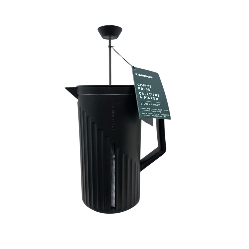 Starbucks Black French Press Coffee Maker 8 Cup-NEW